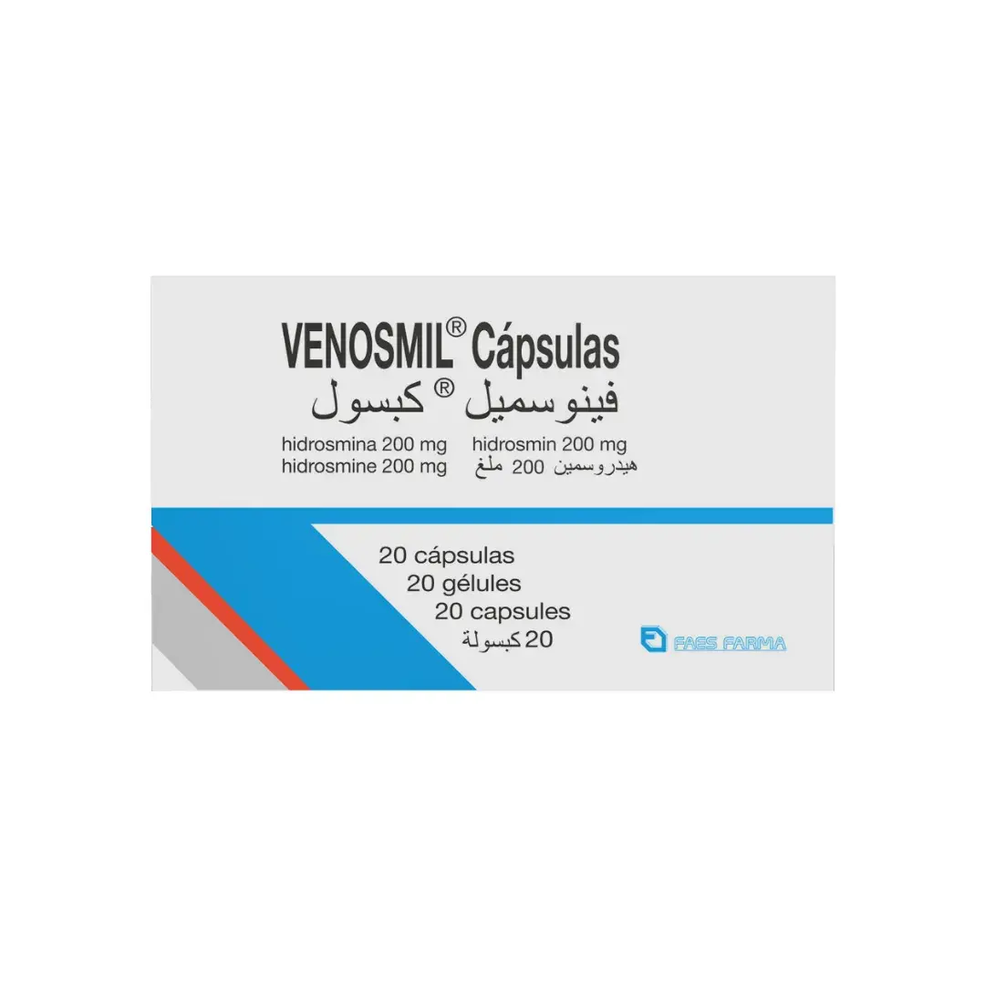 Venosmil Hidrosmina 200 Mg 20 Capsulas