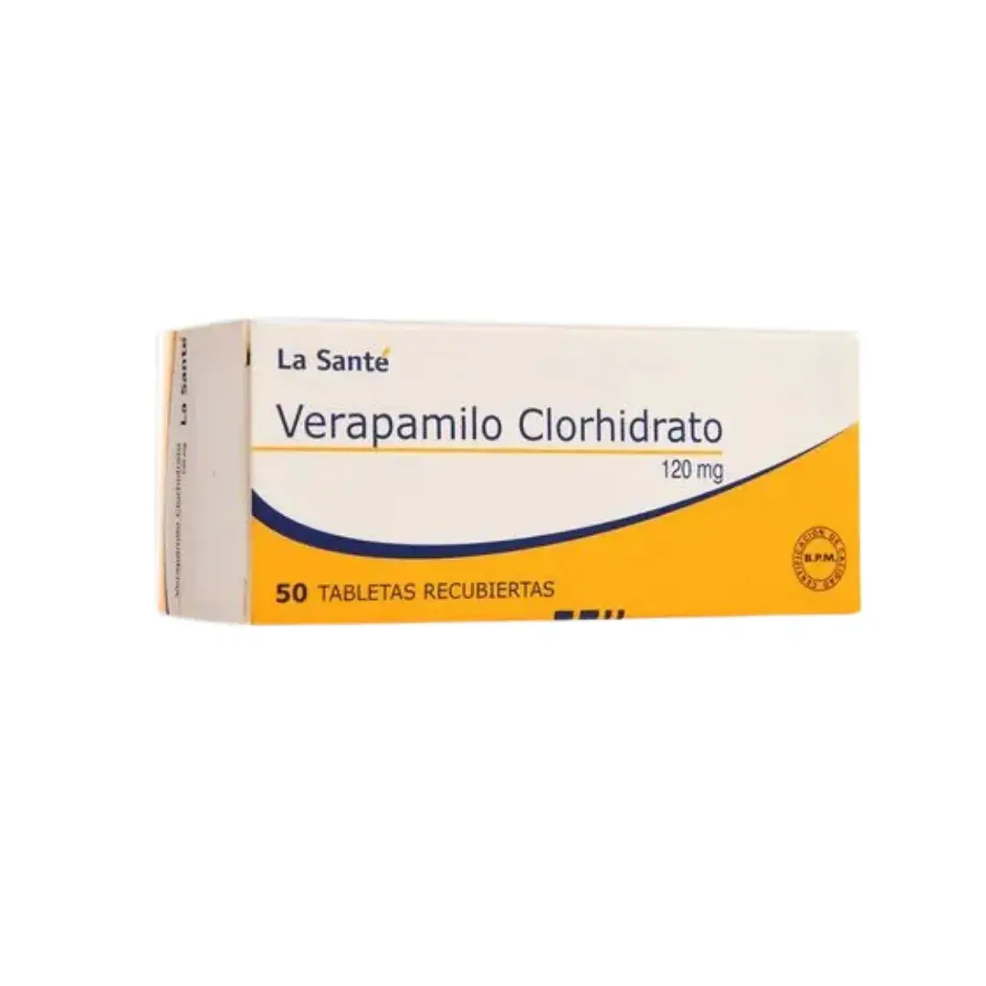 Verapamilo 120 Mg 50 Tabletas Ls