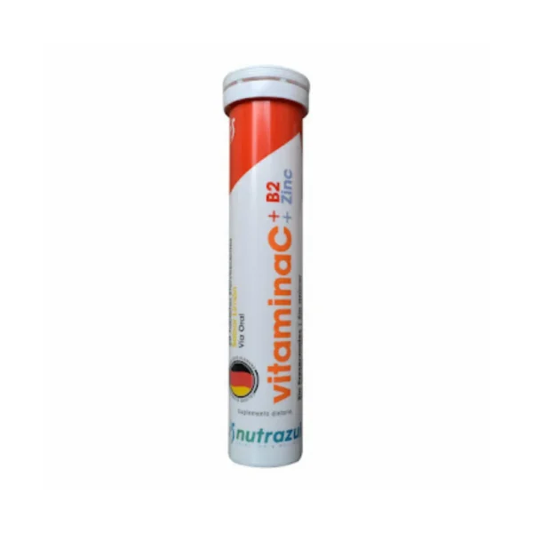 Vitamina C + B2 + Zinc 20 Tabletas
