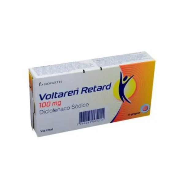 Voltaren Retard Diclofenaco Sodico 100 Mg 10 Tabletas
