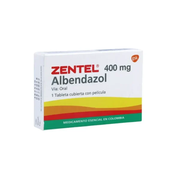 Zentel Albendazol 400 Mg 1 Tabletas
