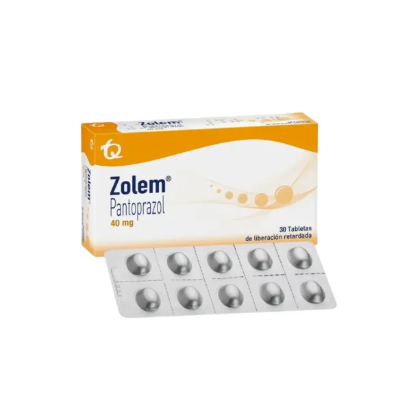Zolem Pantoprazol 40 Mg 30 Tabletas