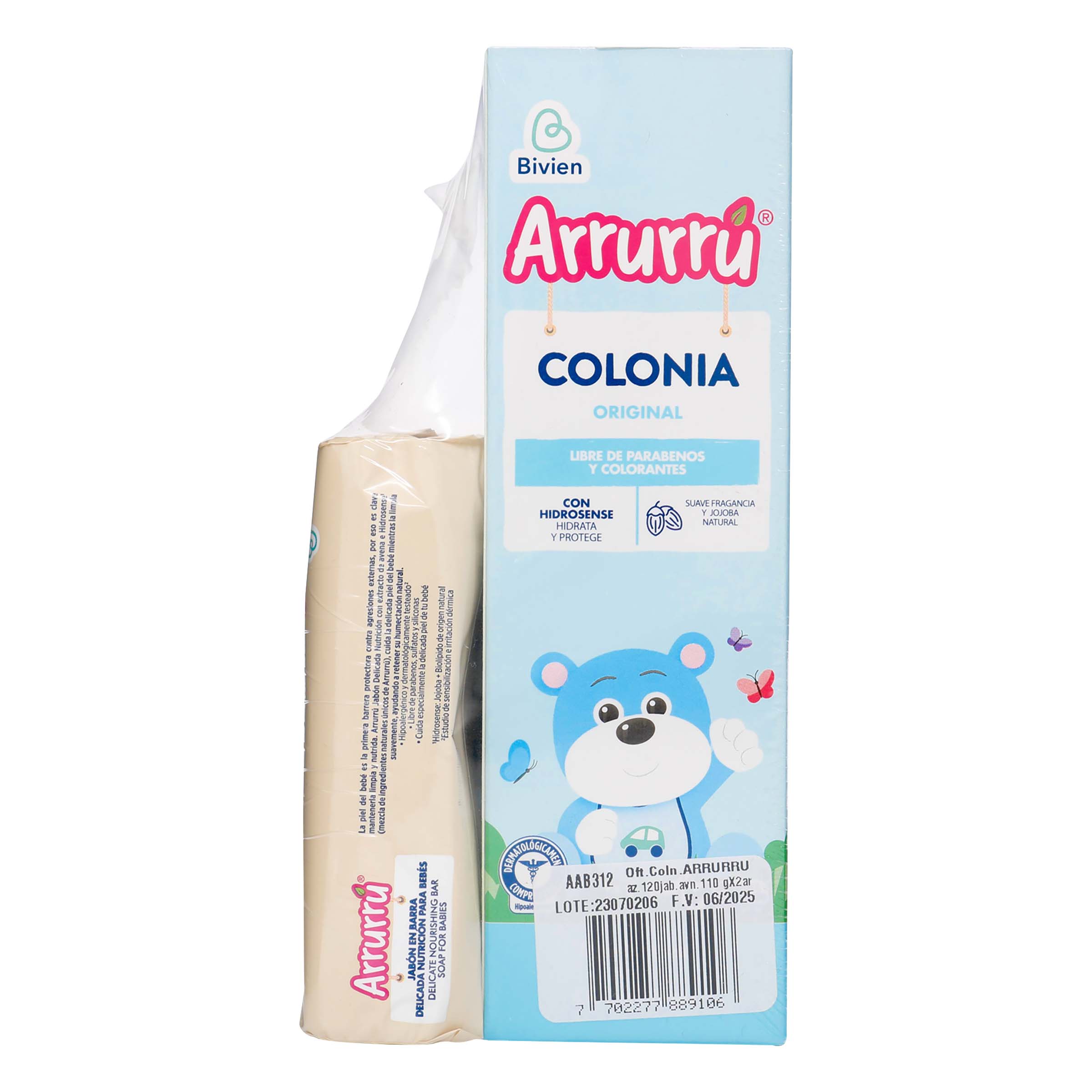 Colonia Arrurru Azul 120 Ml+Jabon