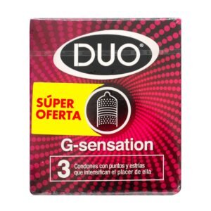 Preservativo Duo G Sensation X 3 Unidades