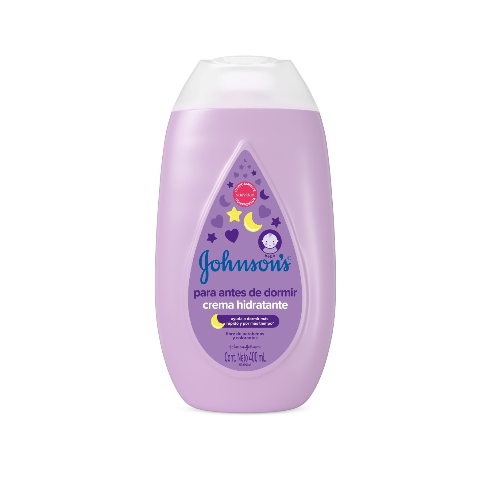 Crema JJ baby 400 ml a dormir