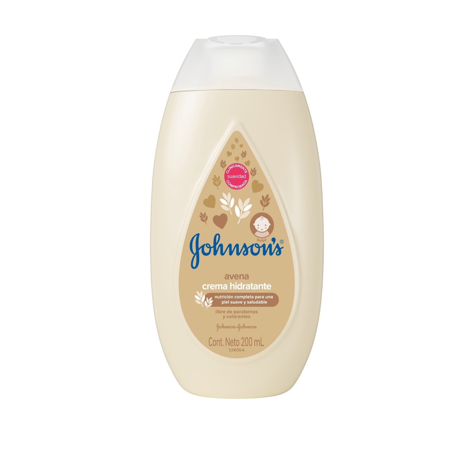 Crema JJ Baby Avena X 200 ml