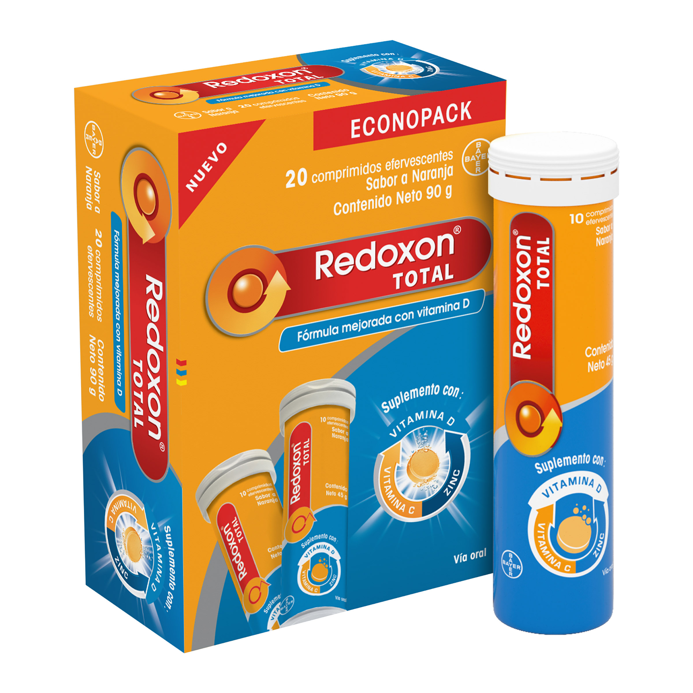 Redoxon Total Efervecente 20 Tabletas Econopack
