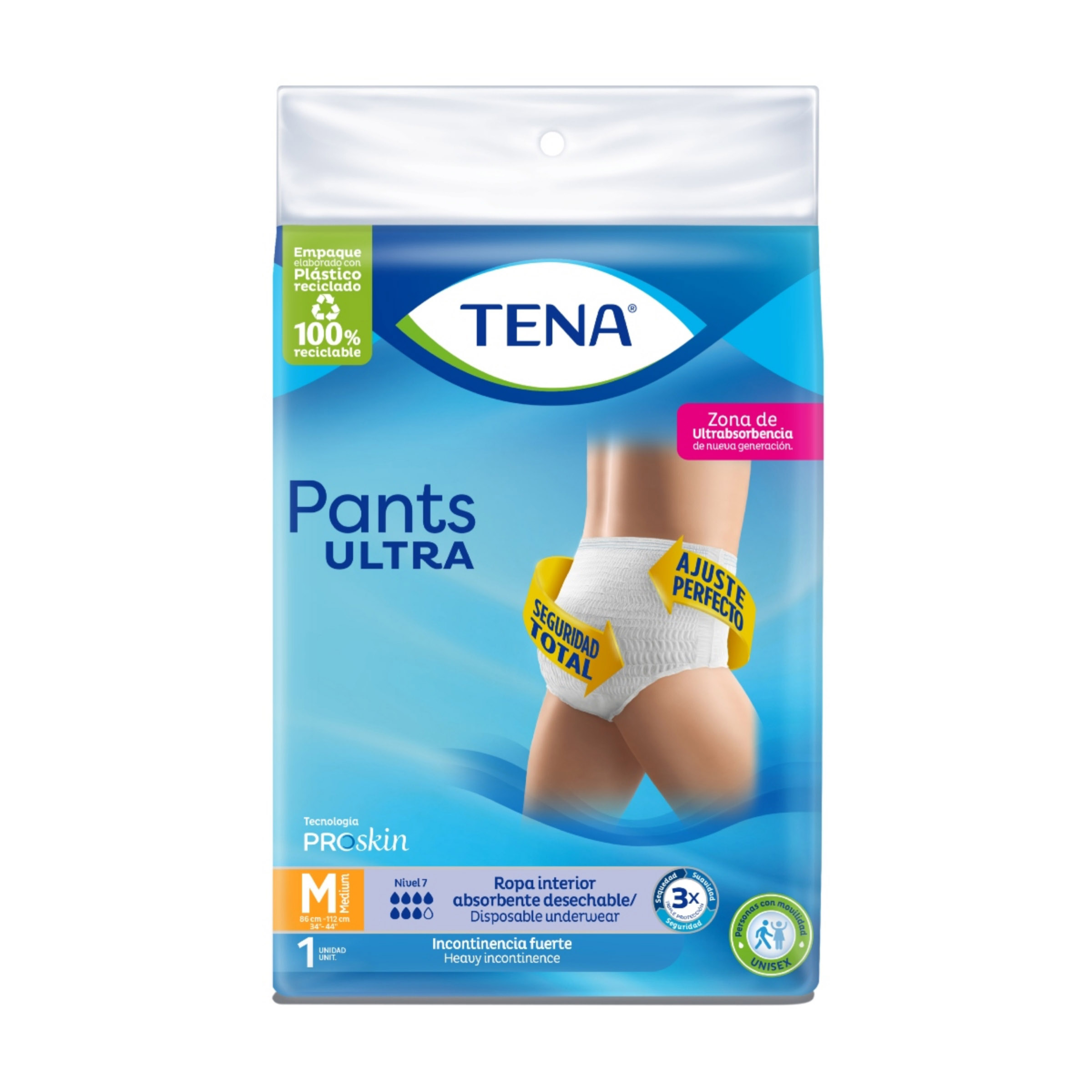 Pañal Tena Pants Ultra M Plus Care 1 Uds