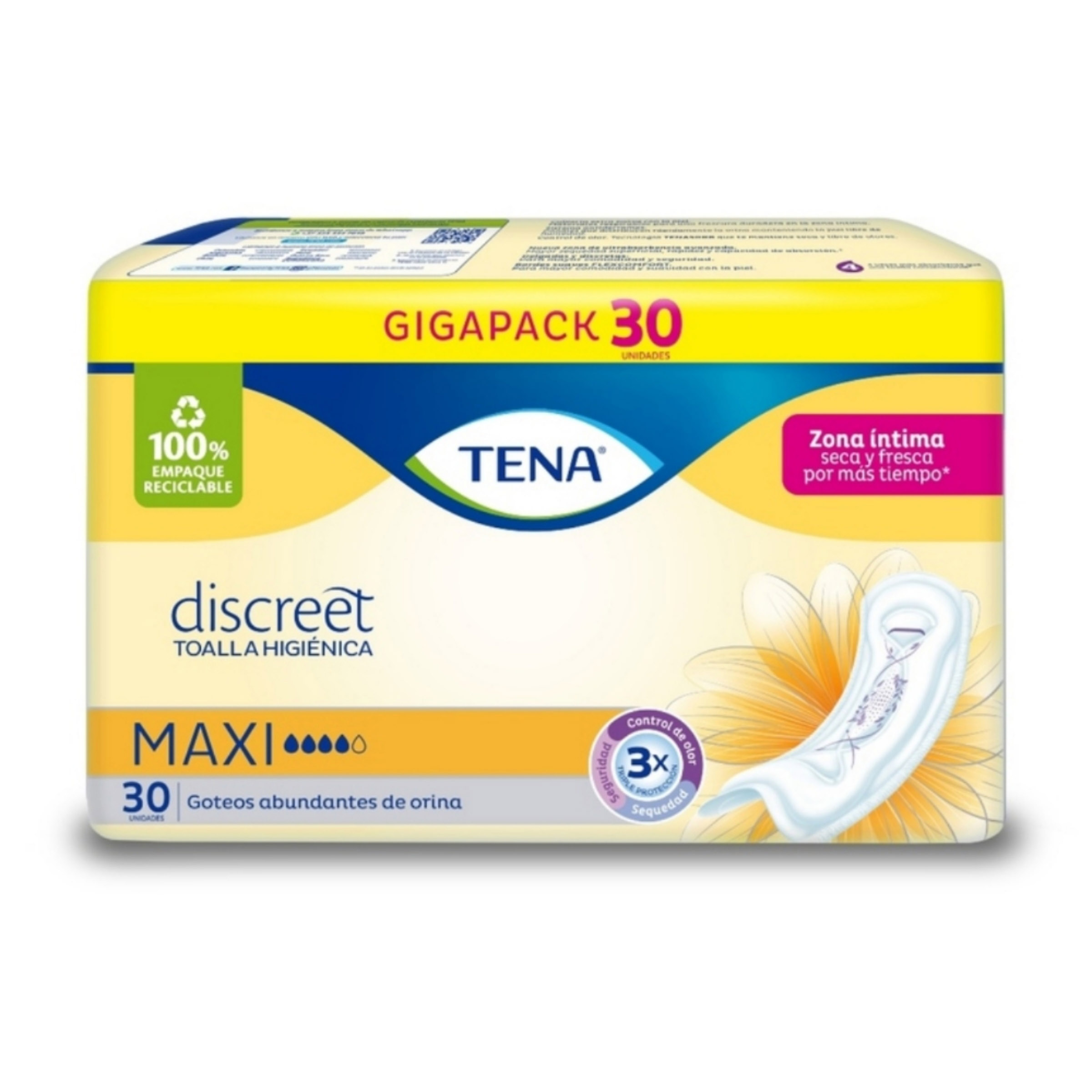 TOAL.HIG. TENA DISCREET MAXI X30