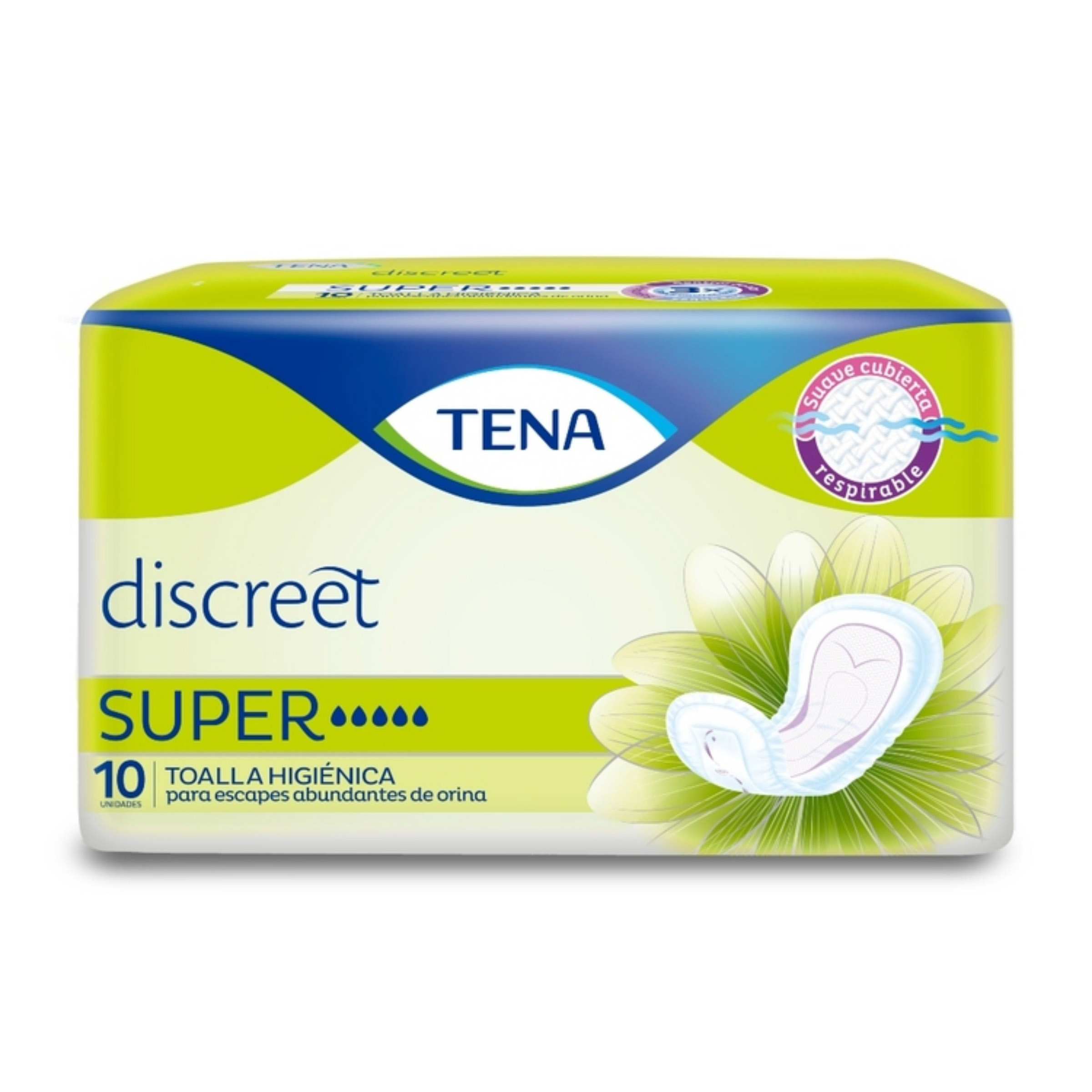 TOAL. HIG. TENA DISCREET SUPER X10