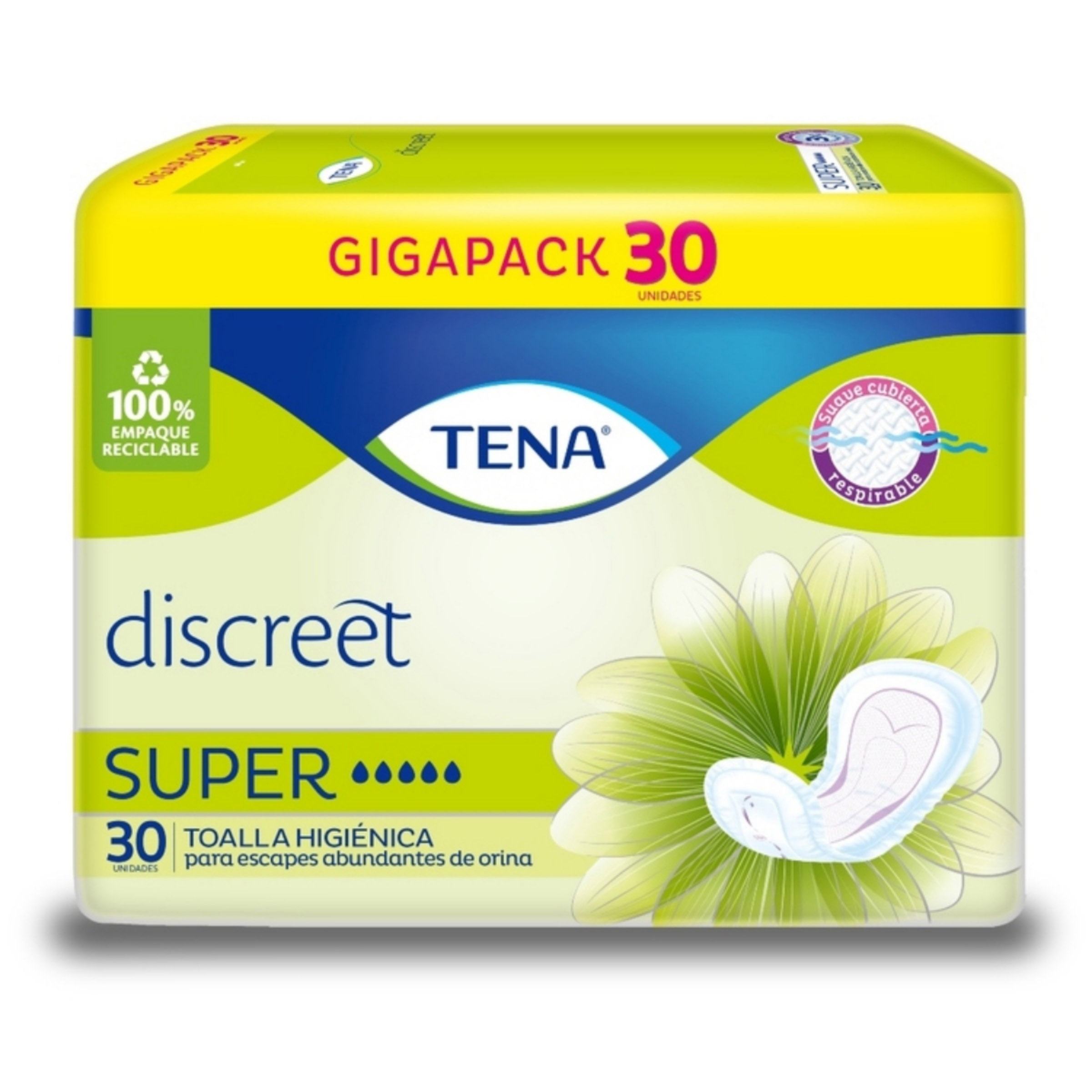 Toalla Higienica Tena Discreet Super X 30 Unidades
