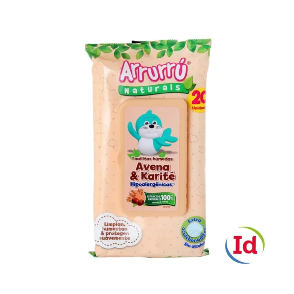 toallitas humedas arrurru avena 20und